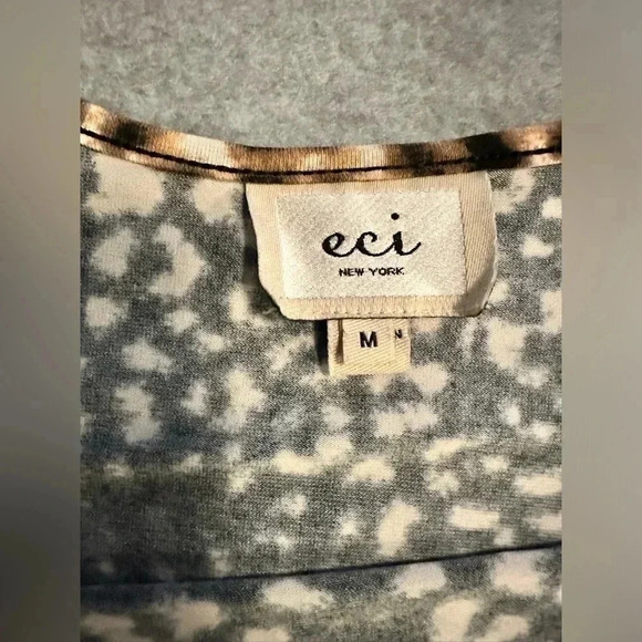 ECI New York jeweled animal print dress size M - Picture 5 of 7